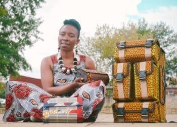 Upcycling designer Tsooatsana Ntsoaole