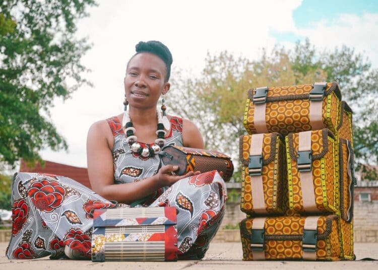 Upcycling designer Tsooatsana Ntsoaole