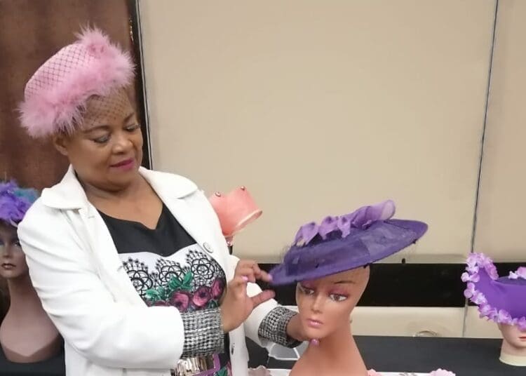 Talented hat maker Motshidisi Malema