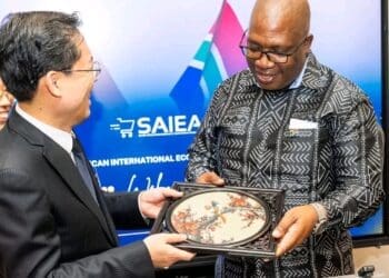 Premier Panyaza Lesufi with Chinese official following their meeting. Pic: Gauteng Government