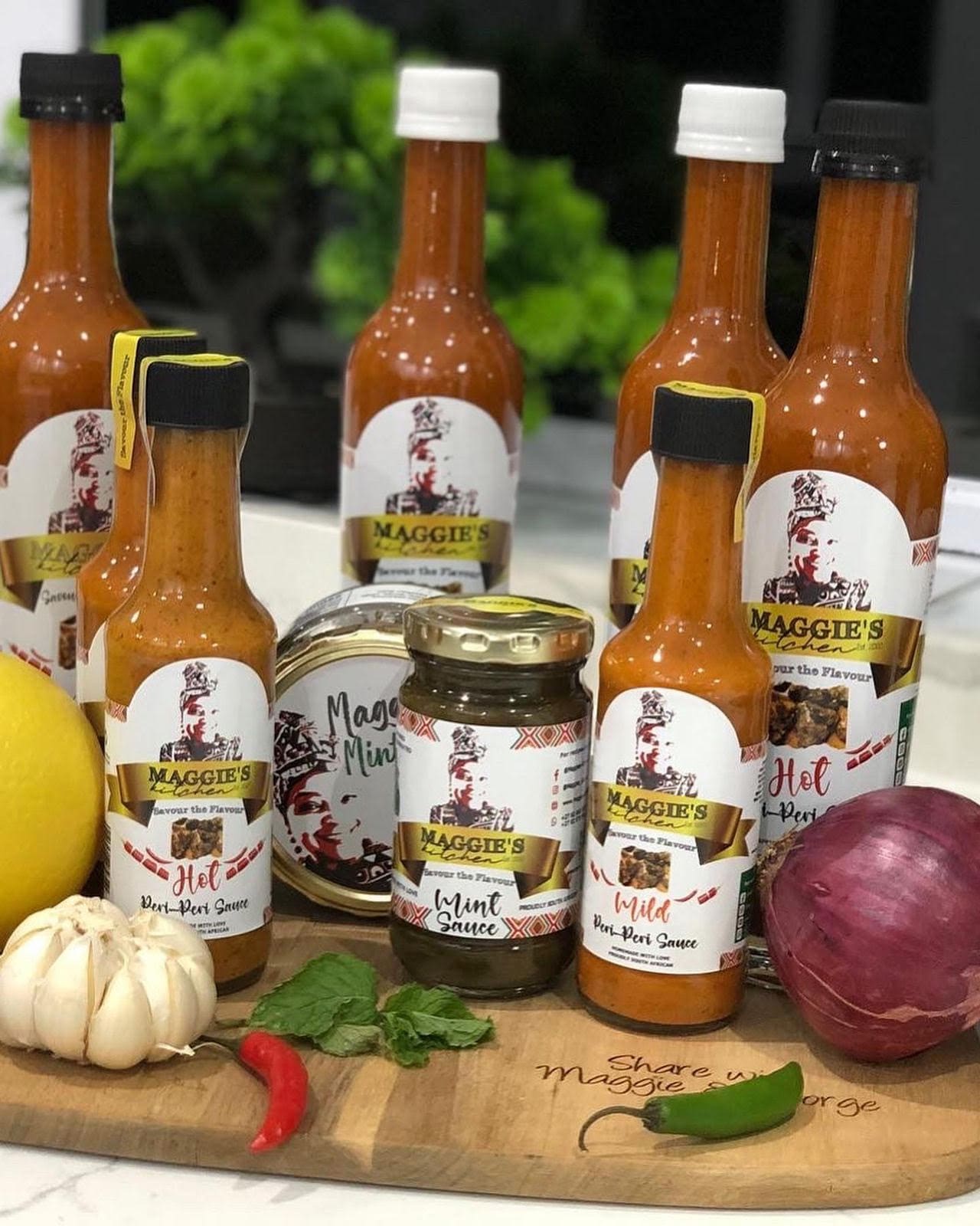 A range of table sauces created by a township entrepreneur.