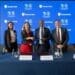 From left to right: Zoya Sisulu (Standard Bank Head, Client Coverage & Financial Institutions), Leila Mokaddem (AfDB Southern Africa Director General), Kenny Fihla (Standard Bank Group Deputy CE & SA CE), and Ahmed Attout (AfDB Financial Sector Development Director).
Picture: Supplied