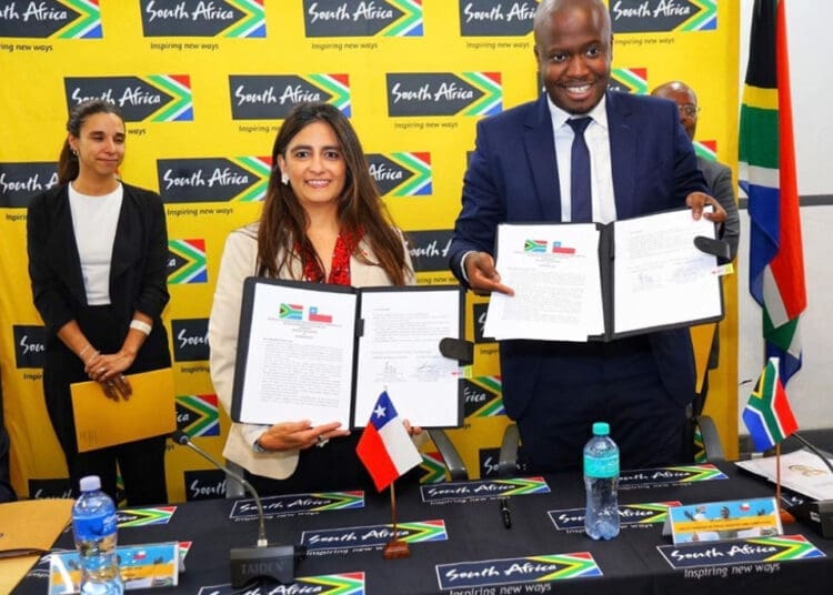 Cooperation agreement signed between South Africa and Chile. Picture : Supplied