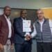From left, Monde Ndlovu Managing Director of BMF, Mpho Motsei BMF President and co-Founder and CEO Richard Mukheibir of Cash Converters