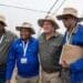 Minister of Agriculture John Steenhuisen with officials in Jozini