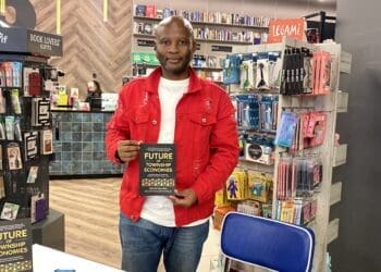 Tiisetso Maloma during the signing of his book -Future of Township Economies - at Fourways Mall