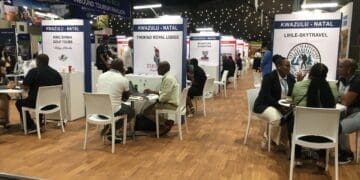 Small business owners at tourism indaba