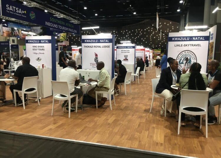 Small business owners at tourism indaba