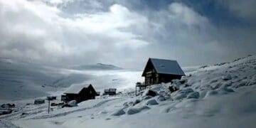 Snowy Lesotho mountains welcome tourists from around the world