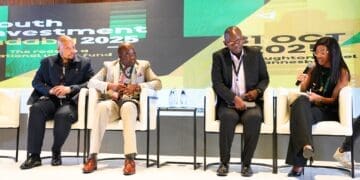 Panelists during the launch of youth fund. photo  by NYDA