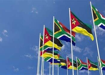 South African and Mozambican flags fly together, reflecting the countries’ renewed commitment to deeper tourism cooperation and regional growth.