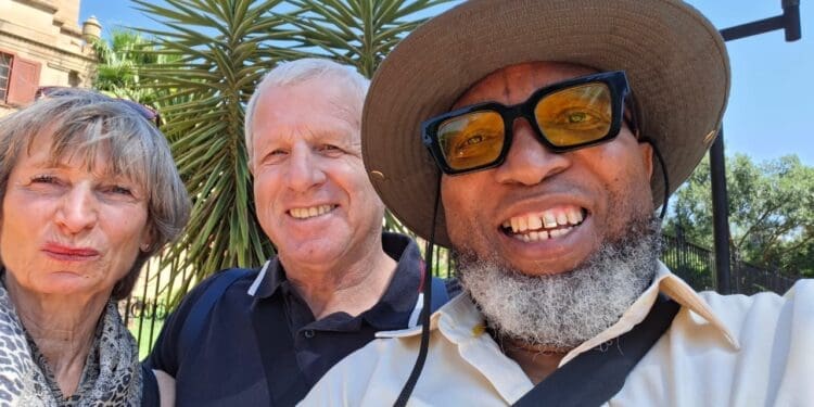 A German couple hosted by Shepherd Tourism Tours in Bloemfontein on the 10th of January 2026, showcasing the Free State as a province to go to, not a province to go through.