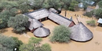 Torrential rain has caused flooding of businesses in Limpopo. Photo. Facebook