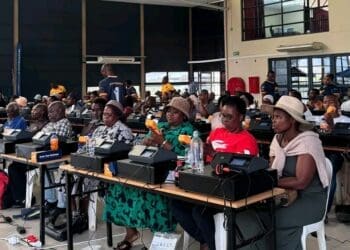 Spaza shops owners receives training on point of service machines in KwaZulu-Natal. Photo: SEDFA.