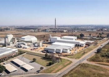 The new fibre-cement manufacturing plant in Ekurhuleni, South Africa; the first of its kind for Saint-Gobain in Sub-Saharan Africa. Photo. LinkedIn