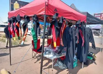 Graduates choose their gowns as local businesses cash in on South Africa’s graduation season.