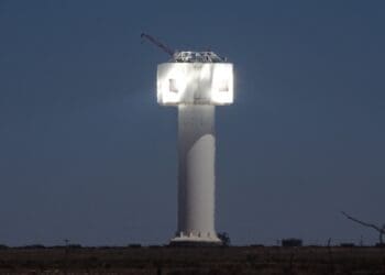 The Khi Solar One energy plant in Northern Cape. Photo. Franz Reinisch