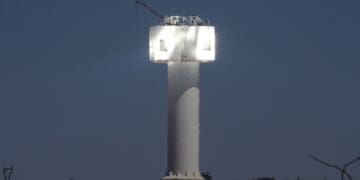 The Khi Solar One energy plant in Northern Cape. Photo. Franz Reinisch