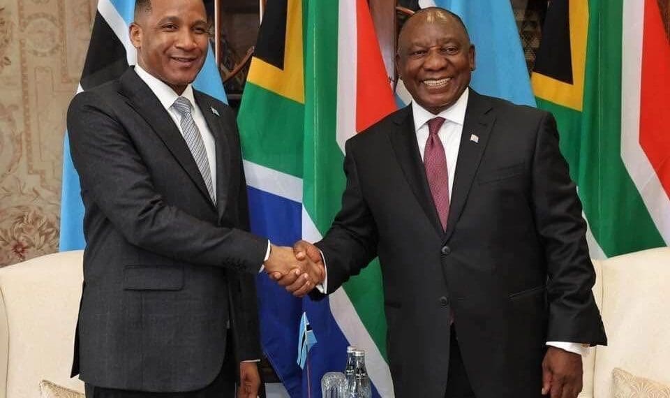 President Cyril Ramaphosa and President Duma Boko during the closing session of the South Africa–Botswana Bi-National Commission in Gaborone, where both countries reaffirmed efforts to boost trade and economic cooperation.
Photo: GovZA