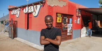 Junior Makgoka, the founder of JJ Café in Moletjie, a sprawling village settlement west of Polokwane, is carving out a remarkable entrepreneurial path. Photo. Lucas Ledwaba\Mukurukuru Media