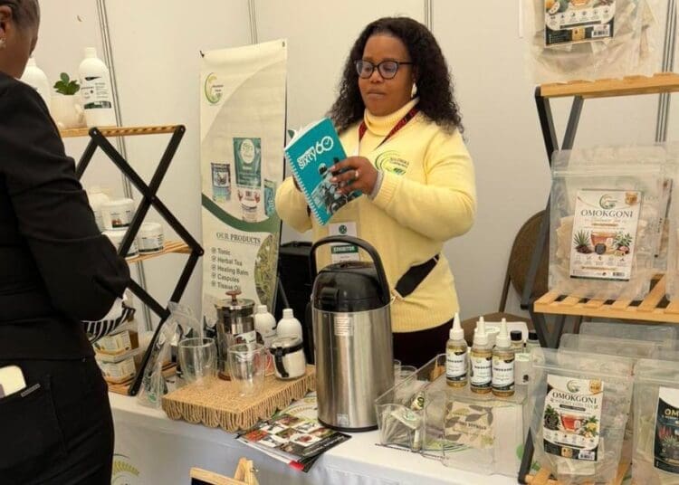 Kanego Sandra Thamane of Nolengka Farm at the Agri5 Expo in Tzaneen. Photo: Supplied