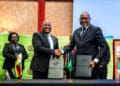 LEDA Group CEO Jason Ngobeni and ZimTrade CEO Allan Majuru formalise a strategic partnership through the signing of a MoU. Photo: LEDET