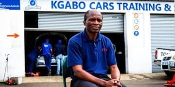 SMME owner Dr Isaac Boshomane, founder of Kgabo Cars, which develops artisans and tackles youth unemployment.
